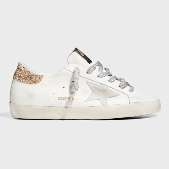 Golden Goose Shoes - Golden Goose Superstar Leather Mix Metal Glitter Low-Top Limited Edition